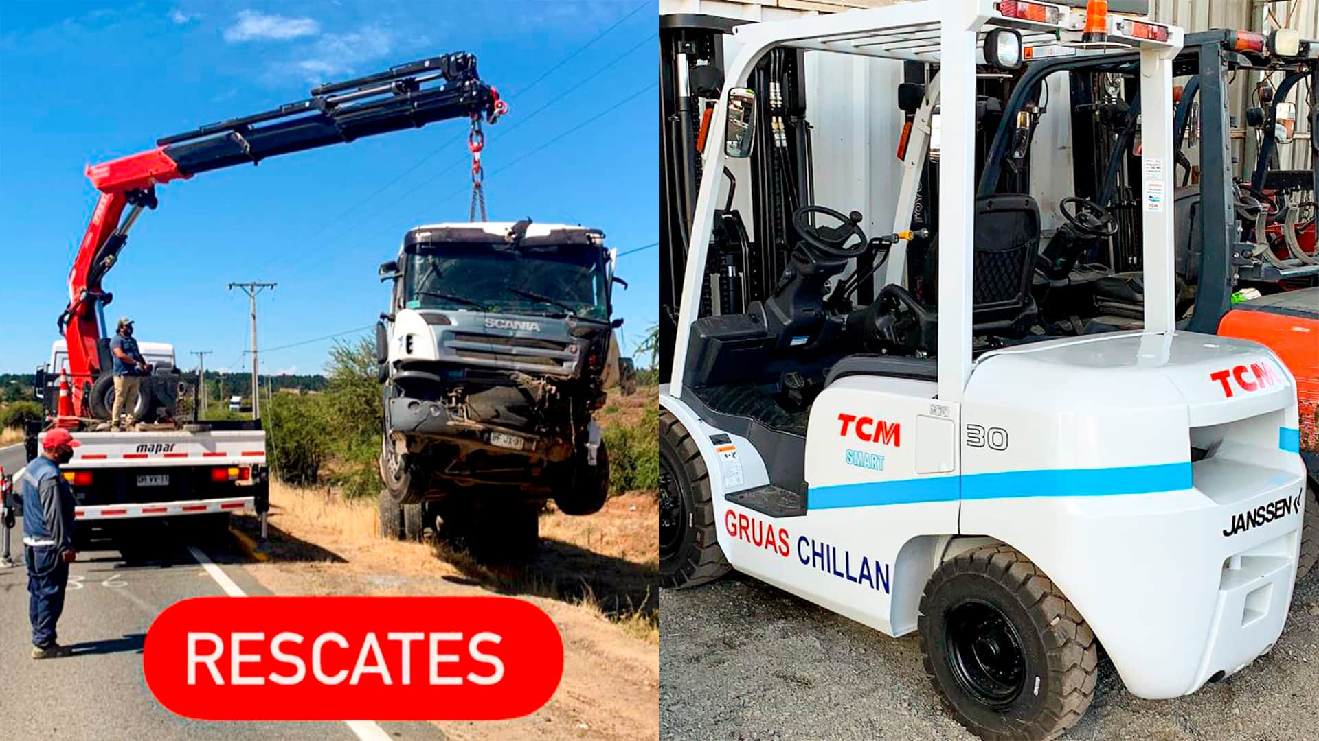 GRÚAS CHILLÁN en Chillán - Teléfono y Dirección | Guru Go